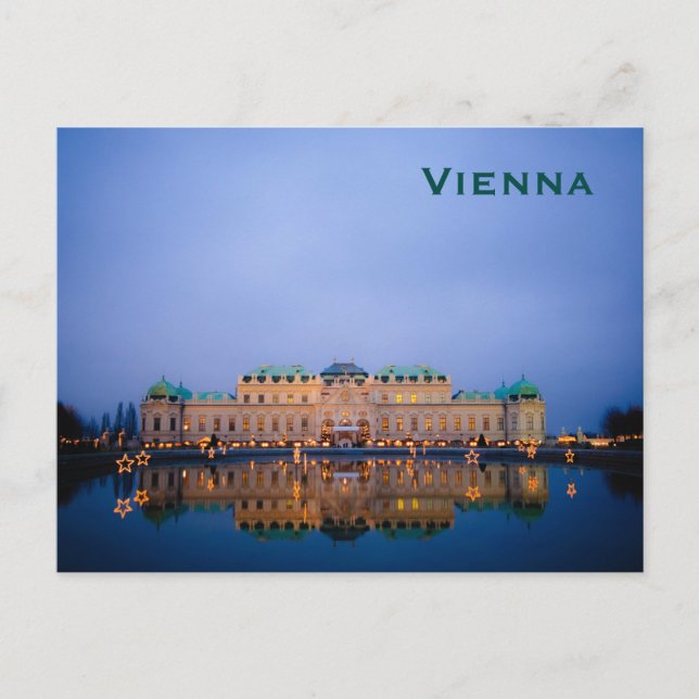 Wien Vintag Tourismus Reisen hinzufügen Postkarte (Vorderseite)
