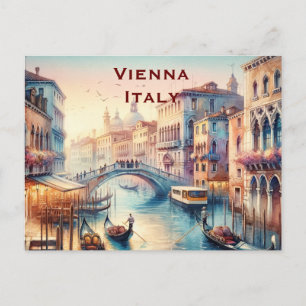 Wien Vintage Tourismus Reise Hinzufügen Postkarte