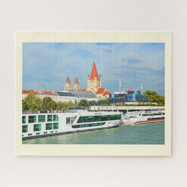 Wien von der Donau Puzzle (Horizontal)