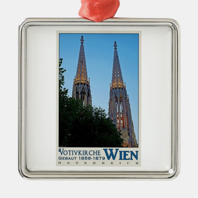 Wien - Votivkirche Ornament Aus Metall (Vorne)