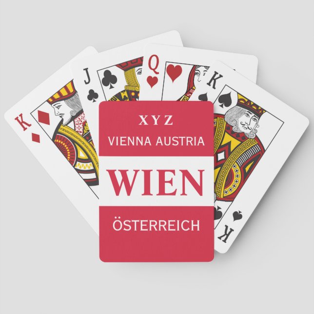 Wien - Wien - Sonderausgabe für Monogramm Spielkar Spielkarten (Rückseite)