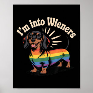 Wiener Dog Lgbtq Gay Pride  Poster