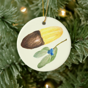 Wiener Fingers Chocolate Biscuit Weihnachten Keramik Ornament