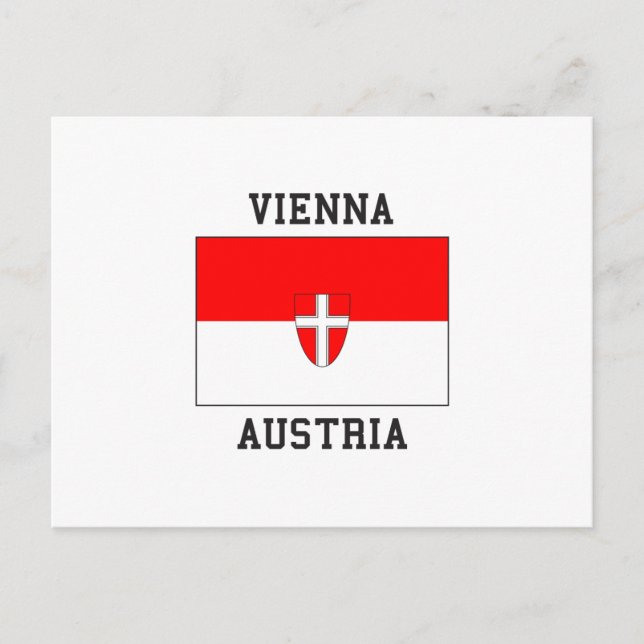 Wiener Flagge Postkarte (Vorderseite)