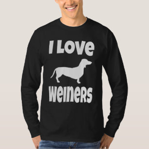Wiener-Hund-Besitzer Dachshund Mama Papa Ich liebe T-Shirt