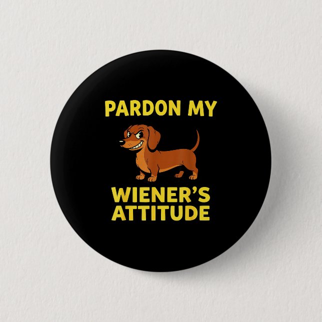 Wiener Hund Dachshund  Button (Vorderseite)