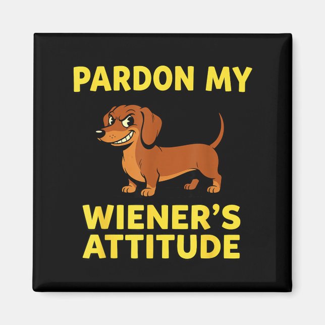 Wiener Hund Dachshund  Magnet (Vorne)