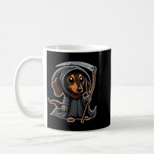 Wiener Hund Halloween Dachshund Sensenmann Kaffeetasse