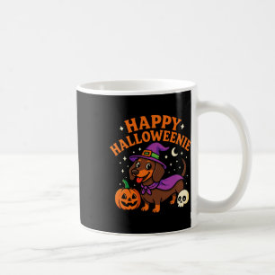 Wiener Hund Hexe Glückliches Halloween Süßes Hallo Kaffeetasse
