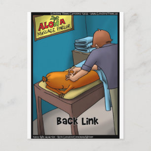 Wiener Massage aka Backlink Lustige Geschenke & Ka Postkarte