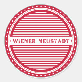 Wiener Neustadt City Pride Emblem Austria Identity Runder Aufkleber