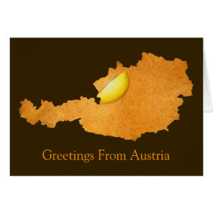 Wiener Schnitzel - Karte von Österreich