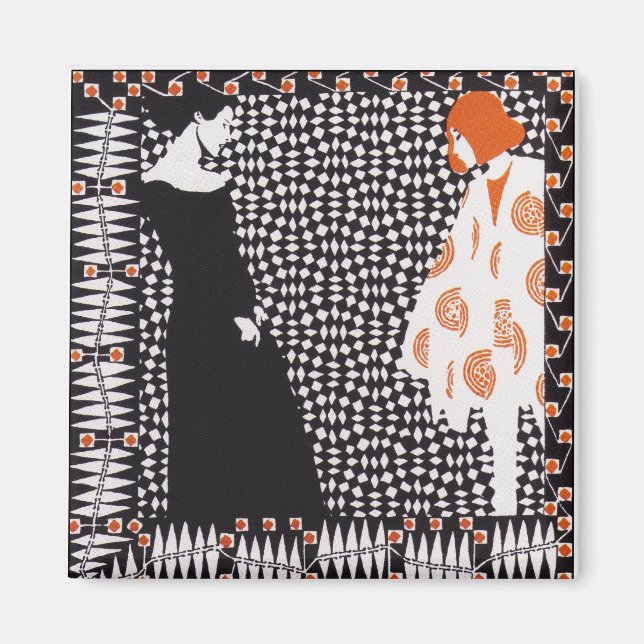 Wiener Sezession - Kolo Moser Vorfruhling Magnet (Vorne)