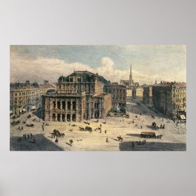 Wiener Staat Opera House, c.1869 Poster (Vorne)