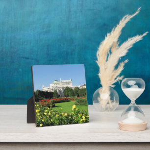 Wiener Volksgarten mit Rose Fotoplatte