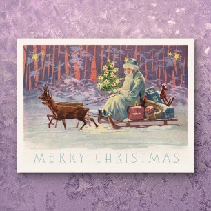 Wiener Wald Weihnachtsmann Feiertagspostkarte
