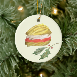 Wiener Whirlpool Biscuit und Heilige Weihnachten Keramik Ornament