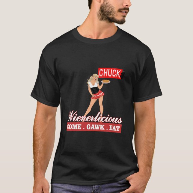 Wienerlicious Sarah Chuck TV Essential T-Shirt (Vorderseite)