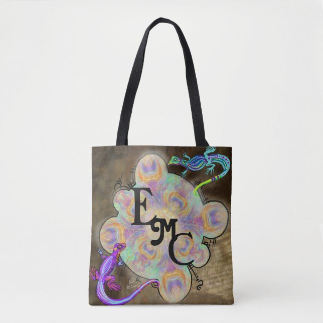 Wierd Lizard Monogram Intials Bag (Vorderseite)