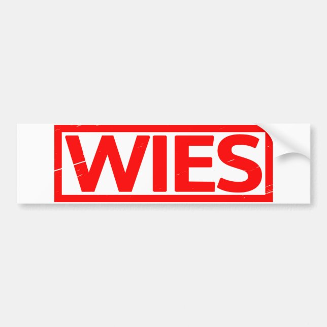 Wies Briefmarke Autoaufkleber (Vorne)