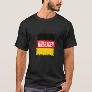 Wiesbaden Deutschland mit deutscher Flagge T-Shirt