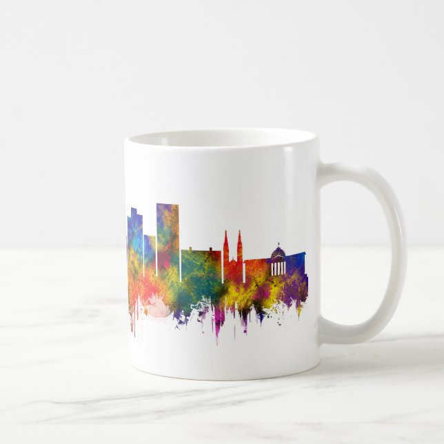 Wiesbaden Deutschland Skyline Kaffeetasse (Rechts)