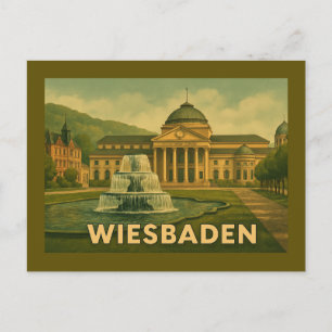 Wiesbaden Deutschland Stadt Kunst Postkarte