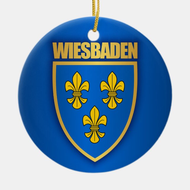 Wiesbaden Keramik Ornament (Vorne)