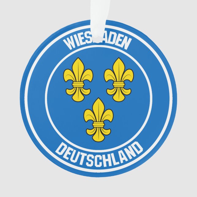 Wiesbaden RundEmblem Ornament (Vorderseite)