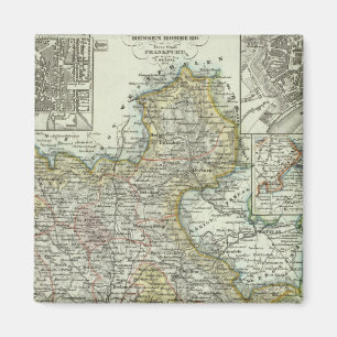 Wiesbaden und Frankfurt/Main Deutschland Magnet