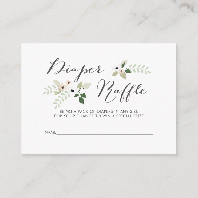 Wiese Blooms Diaper Raffination, Einladung einfüge (Vorderseite)