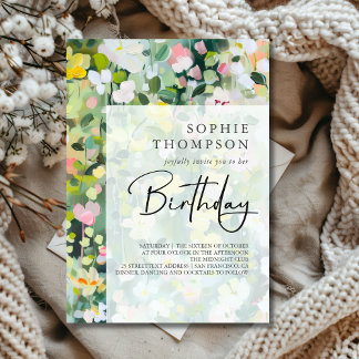 Wiese-Blume Einladung