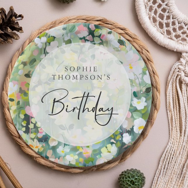 Wiese-Blume Pappteller (Von Creator hochgeladen)