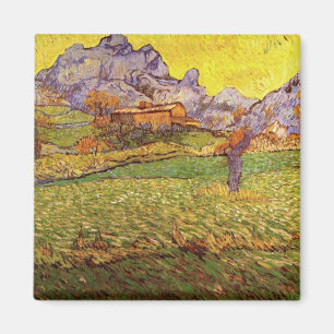 Wiese in den Bergen von Vincent van Gogh Magnet
