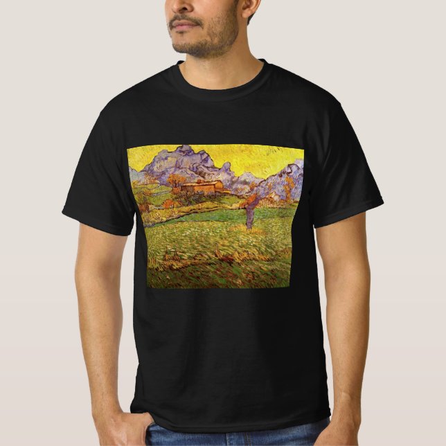 Wiese in den Bergen von Vincent van Gogh T-Shirt (Vorderseite)