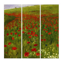 Wiese mit Poppies (1896) Merse Pál Szinyei