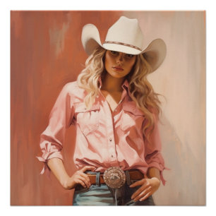 Wiese Muse: Cowgirl Wall Art Poster