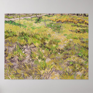 Wiese Vincent van Goghs   mit Schmetterlingen, Poster
