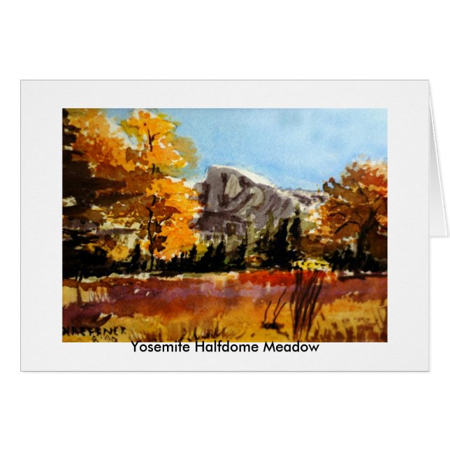 Wiese Yosemite Halfdome (Vorderseite (Horizontal))