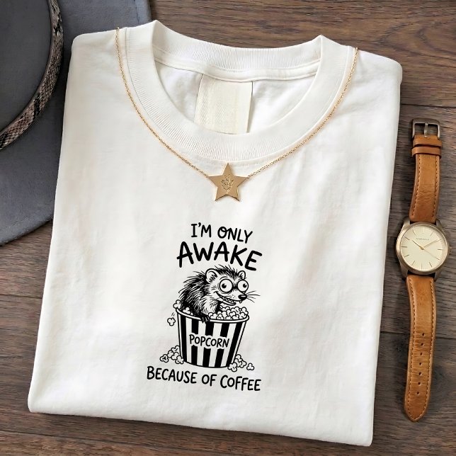 Wiesel Kaffee Lustig Grafik T-Shirt (Von Creator hochgeladen)