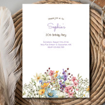 Wiesen farbenfrohe Blume Erwachsene Einladung zum