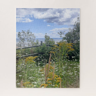Wiesenblick mit Sommerblumen Puzzle
