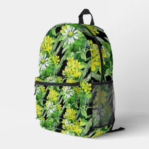 Wiesenblumen-Muster Bedruckter Rucksack