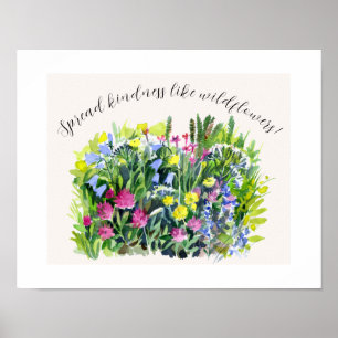 Wiesenblumen verbreiten Freundlichkeit  Poster