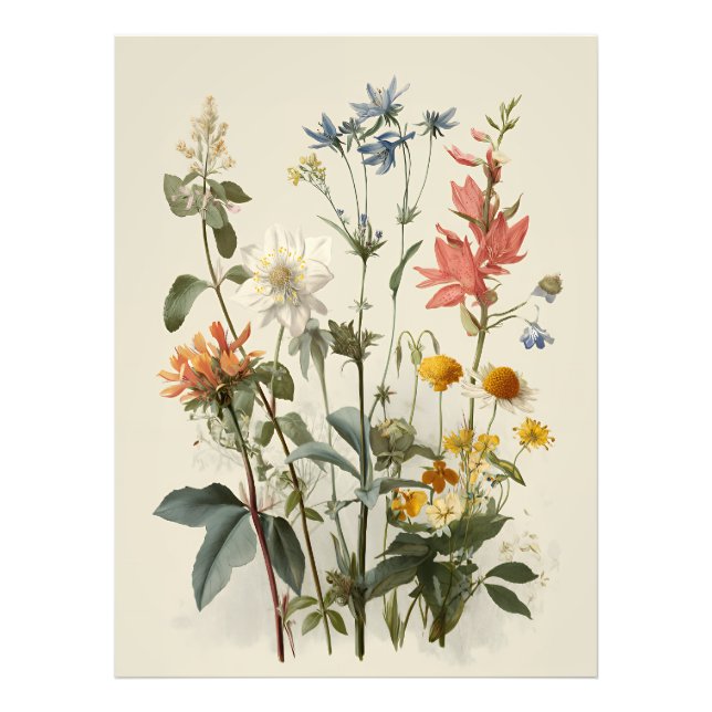 Wiesenblumenstrauß Fotodruck (Vorne)