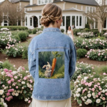 Wiesenhasen-Träume: Whimsical-Jean-Jacke