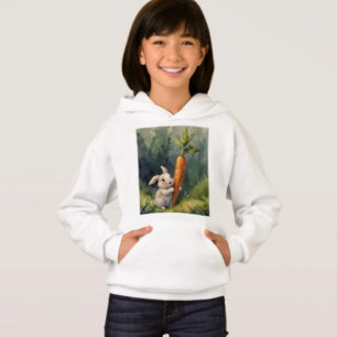 Wiesenhasenträume: Malerische Kapuzenjacke Hoodie