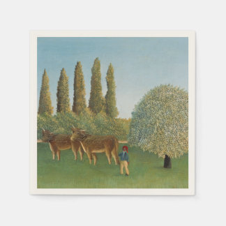 Wiesenland (Die Weide), Henri Rousseau, 1910 Serviette