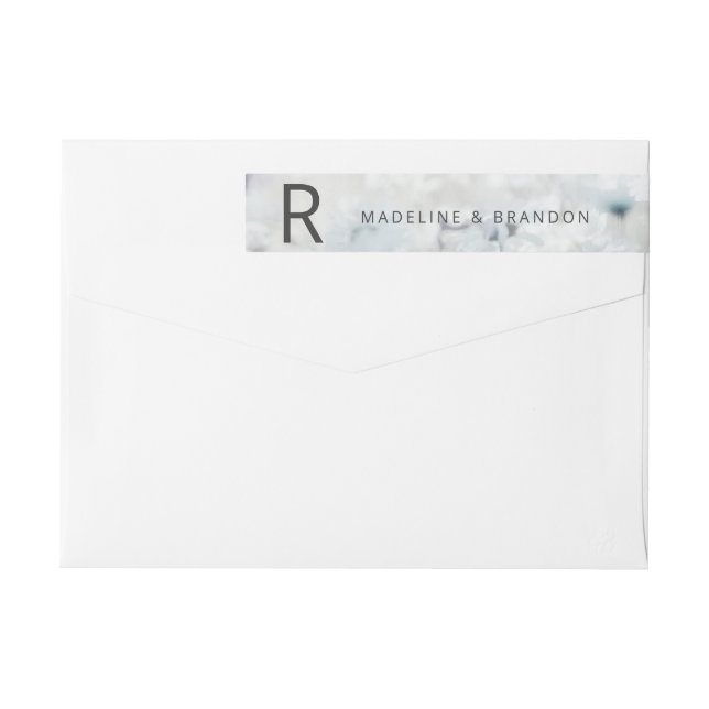 Wiesenlied verblühende Blumen Monogramm Rücksendea (Rückseite)