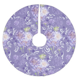 Wiesenmuster-Blume Polyester Weihnachtsbaumdecke